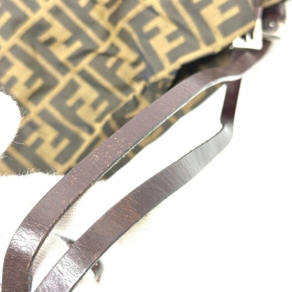 FENDI Zucca pattern Logo Hardware Hand Bag, All-Over Print Shoulder Bag Tote Bag - Picture 7 of 16